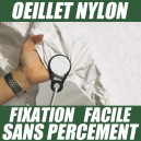 Oeillets nylon - accessoire fixation housse protection