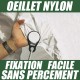 Oeillets nylon - accessoire fixation housse protection