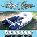 Taud, b&acirc;che de protection bateau pneumatique rigide/semi-rigide avec boudins ronds
