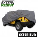 Housse de protection auto ext&eacute;rieure semi-sur-mesure en pvc gris Extern Resist pour 4x4