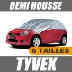 Demi-housse extérieure en TYVEK - Housse voiture : Bache protection auto pour citadines 