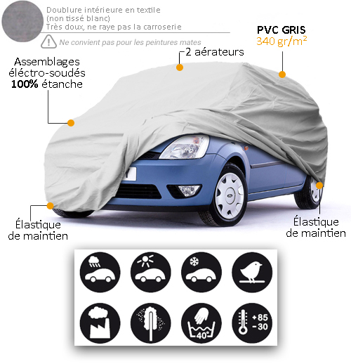 Housse/Bâche de protection extérieur pour auto Nissan (ALMERA