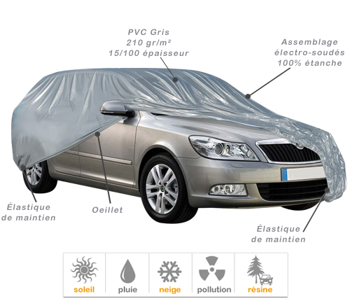 Housse protection auto en PVC
